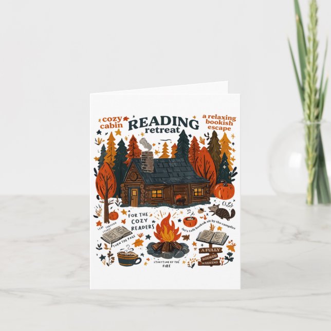 Cartão Retiro de Leitura Fantasma Leia Mais Livros Divert (Frente)