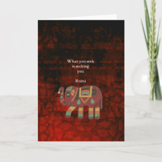 Cartão Retorno Inspiracional - O que você procura por cit