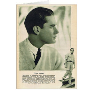 Cartão Retrato 1925 de Lloyd Hughes por Melbourne Spurr