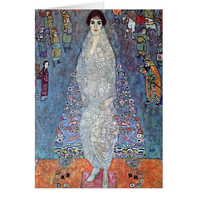 Cartão Retrato Baronesa Elisabeth Bacchofen Echt, Klimt (Frente)