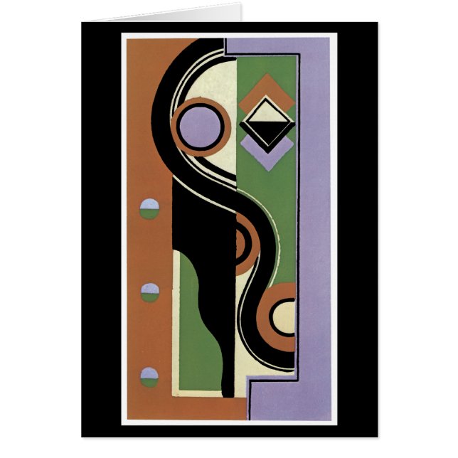 Cartão Retrato Cubistic (Frente)