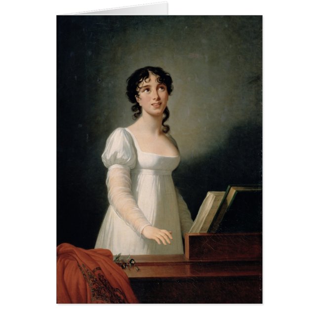 Cartão Retrato da angélica Catalani (Frente)