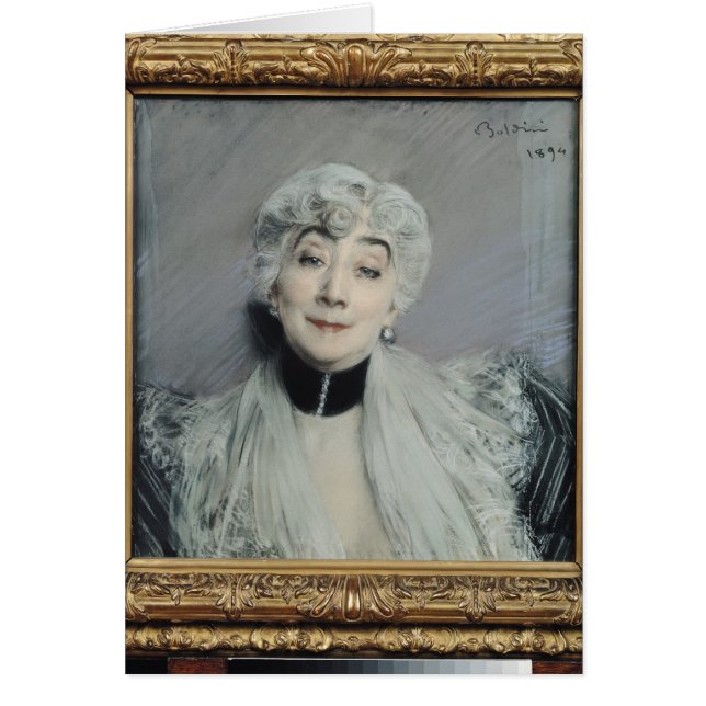 Cartão Retrato da Condessa de Martel de Janville (Frente)