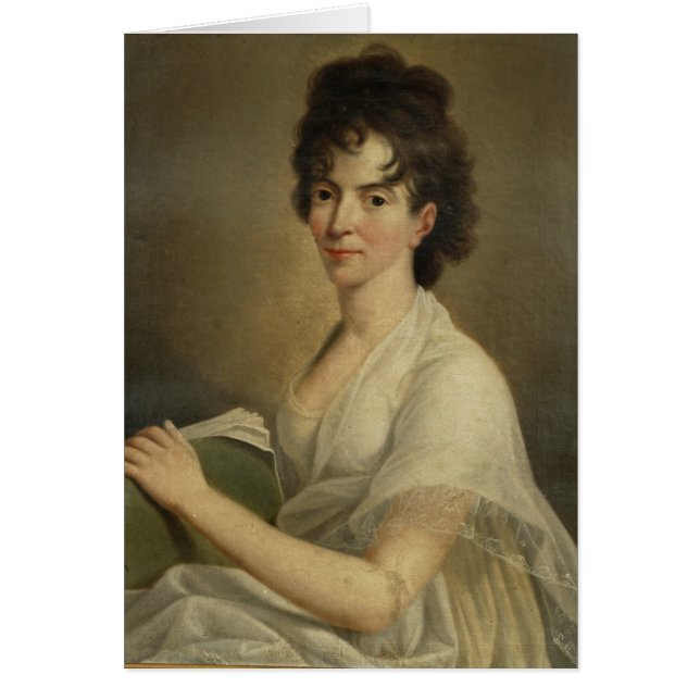 Cartão Retrato da Constanze enviuvada Mozart, 1802 (Frente)