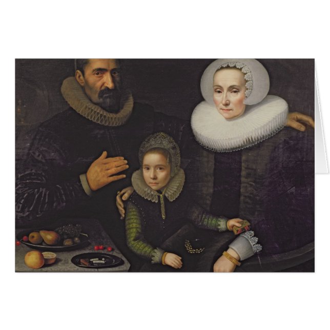 Cartão Retrato da família (Frente Horizontal)