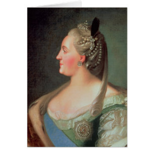 Cartão Retrato da imperatriz Catherine II o excelente