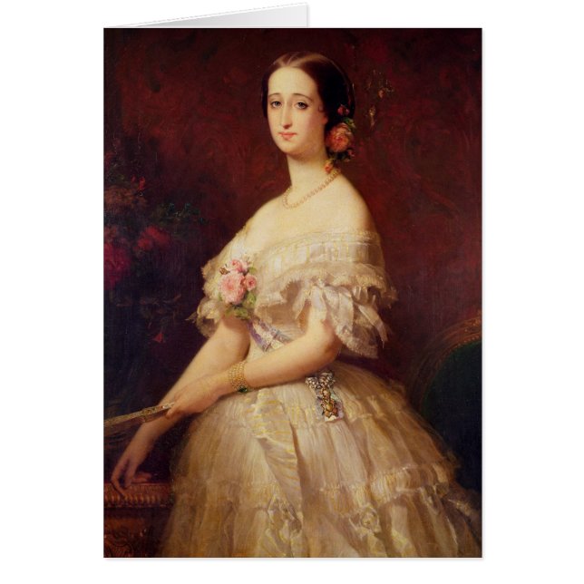 Cartão Retrato da imperatriz Eugenie 1854 (Frente)