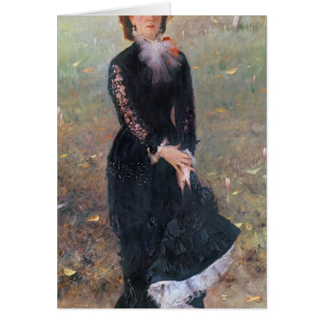 Cartão Retrato da senhora Edouard Pailleron, 1879 (Frente)