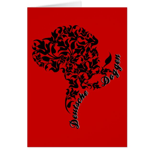 Cartão Retrato Dane Grande rico (Frente)