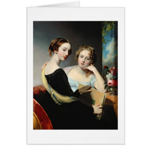 Cartão Retrato das irmãs de McEuen, depois de 1823