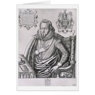 Cartão Retrato de 1563-1612) øs condes de Robert Cecil