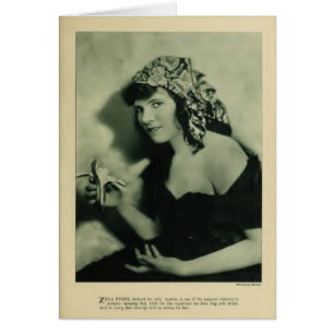 Cartão retrato de 1920, Zena Keefe