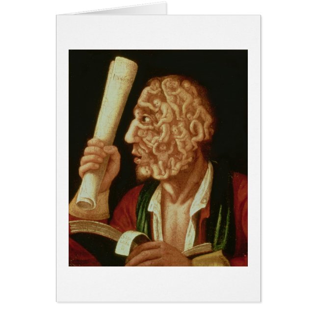 Cartão Retrato de Adam (óleo) (Frente)