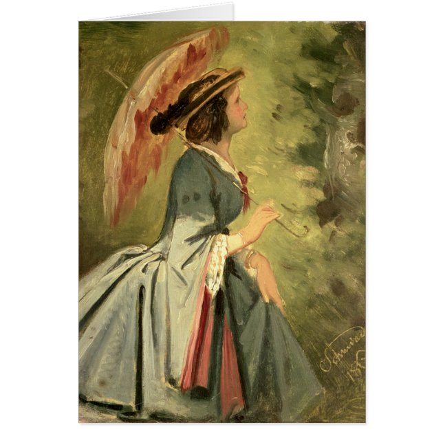 Cartão Retrato de Anna, filha do artista, 1860 (Frente)