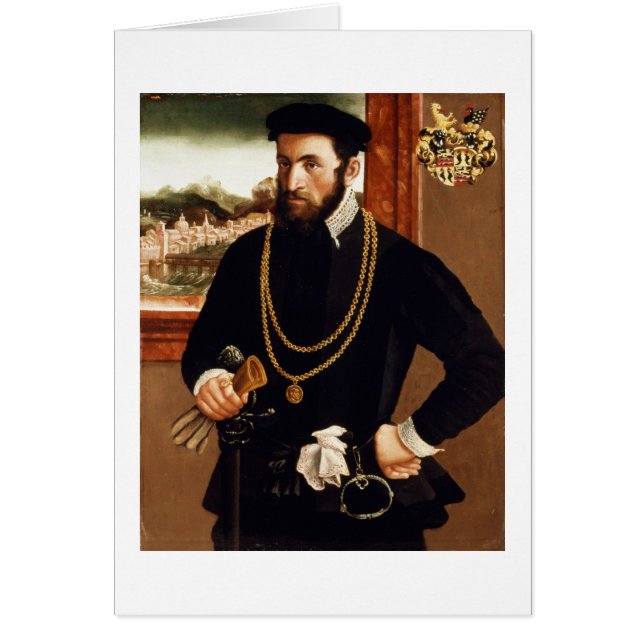 Cartão Retrato de Anton Rummel von Liechtenan (Frente)