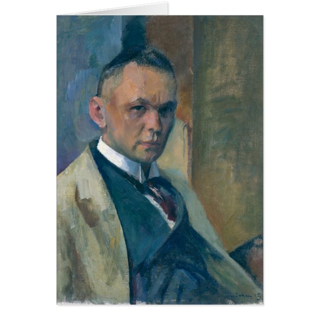 Cartão Retrato de auto 5 (Frente)