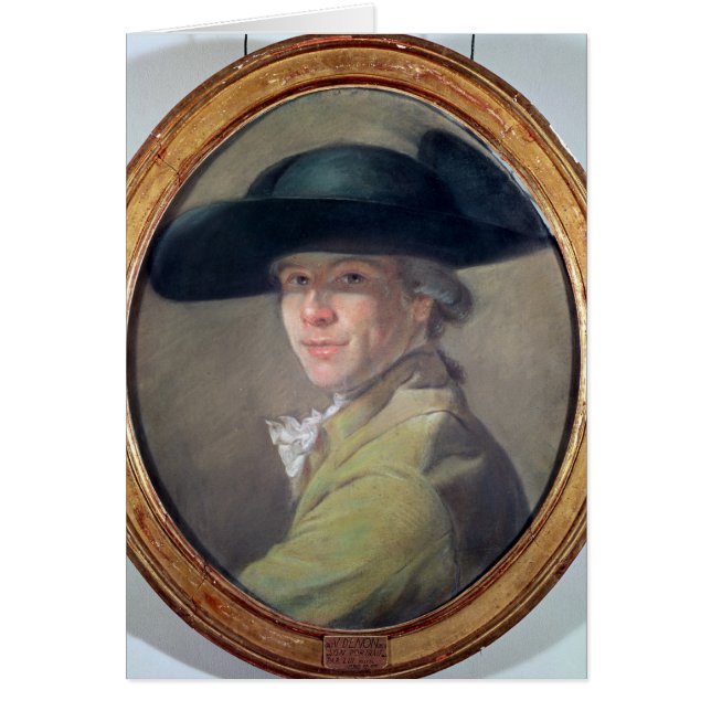 Cartão Retrato de auto, c.1780 (Frente)