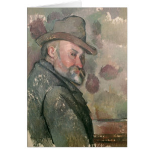 Cartão Retrato de auto de Paul Cezanne , 1890-94