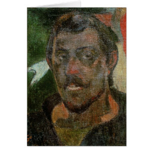 Cartão Retrato de auto de Paul Gauguin  , c.1890-93