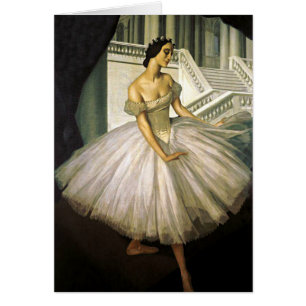 Cartão Retrato de Ballerina Anna Pavolva
