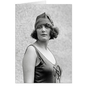 Cartão Retrato de Beleza no Banho, 1922