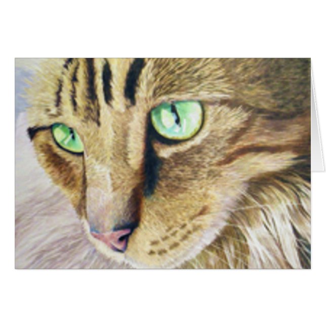 Cartão Retrato de Cat (Frente Horizontal)