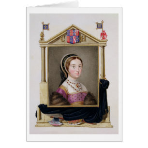 Cartão Retrato de Catherine Howard (c.1520-d.1542) 5o Q