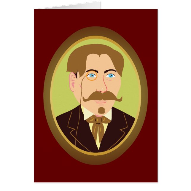 Cartão Retrato de Cavalheiro Vitoriano (Frente)