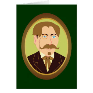Cartão Retrato de Cavalheiro Vitoriano