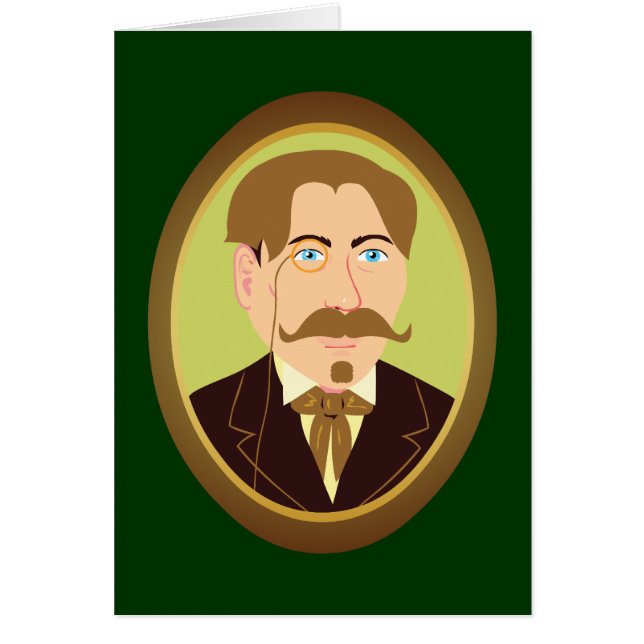 Cartão Retrato de Cavalheiro Vitoriano (Frente)