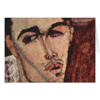 Cartão Retrato de Celso Lagar - Amedeo Modigliani