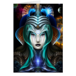 Cartão Retrato De Cyiria