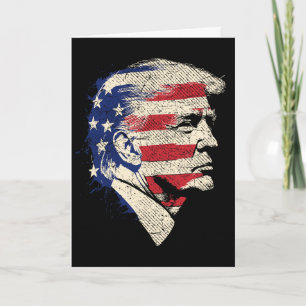 Cartão Retrato de Donald Trump