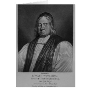 Cartão Retrato de Edward Wetenhall