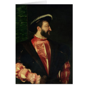 Cartão Retrato de Francis mim 1538