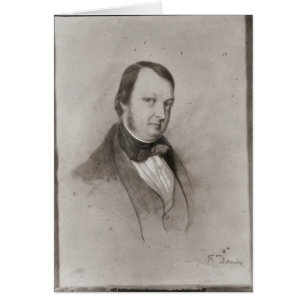 Cartão Retrato de Frederic Chopin