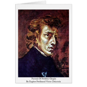 Cartão Retrato de Frédéric Chopin
