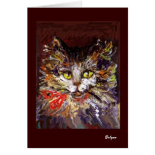CARTÃO RETRATO DE GATINHO