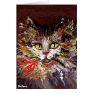 CARTÃO RETRATO DE GATINHO