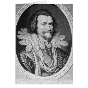 Cartão Retrato de George Villiers
