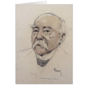 Cartão Retrato de Georges Clemenceau