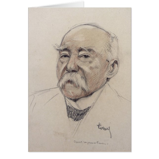 Cartão Retrato de Georges Clemenceau (Frente)