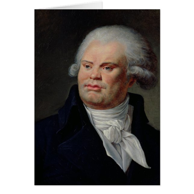 Cartão Retrato de Georges Danton (Frente)