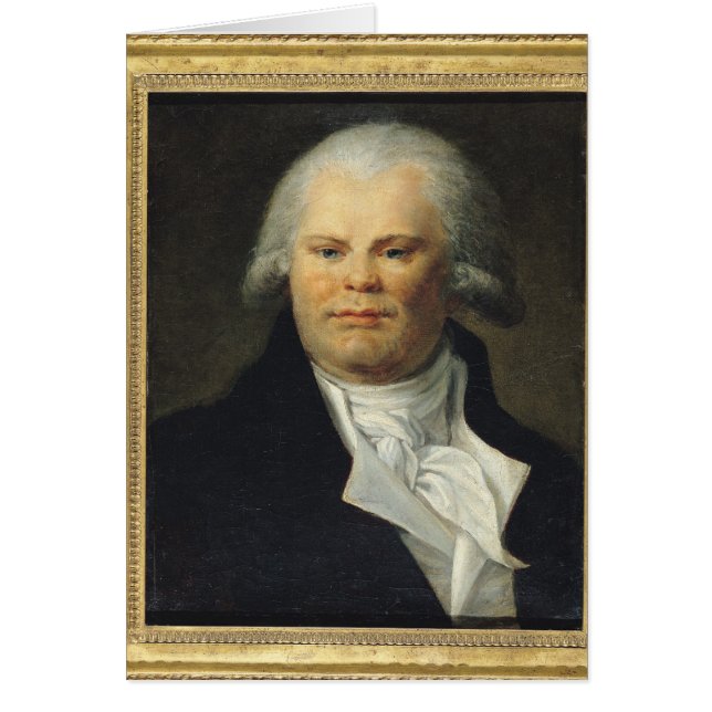 Cartão Retrato de Georges Danton (Frente)