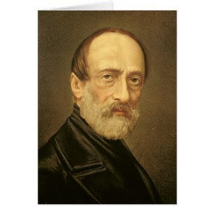 Cartão Retrato de Giuseppe Mazzini