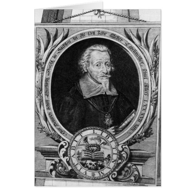 Cartão Retrato de Heinrich Schutz (Frente)