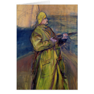 Cartão Retrato de Henri de Toulouse-Lautrec   do Monsieur