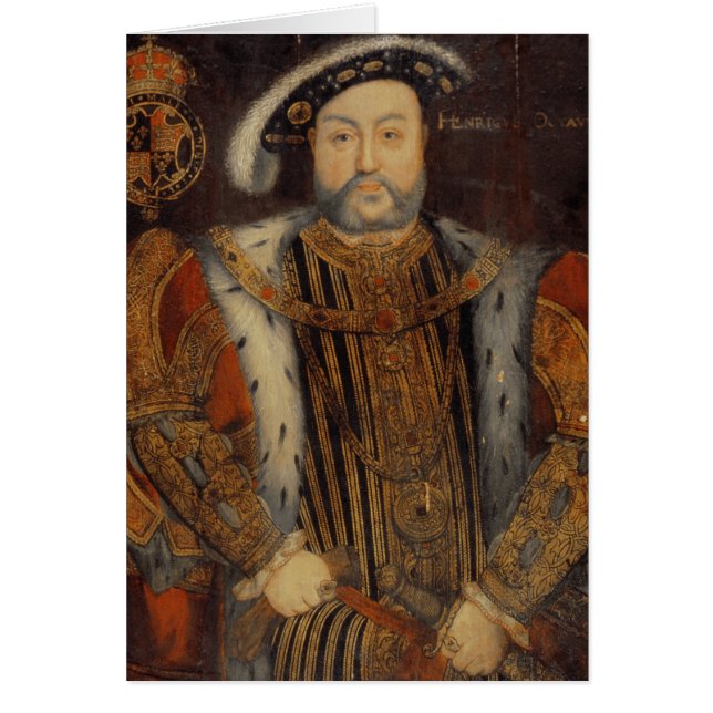 Cartão Retrato de Henry VIII (Frente)