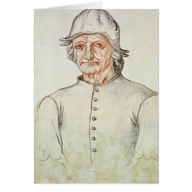 Cartão Retrato de Hieronymus Bosch (Frente)