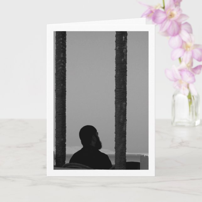 Cartão Retrato de Homem Egípcio (Orquídea)